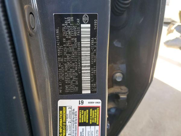 2026 TOYOTA CAMRY — VINS