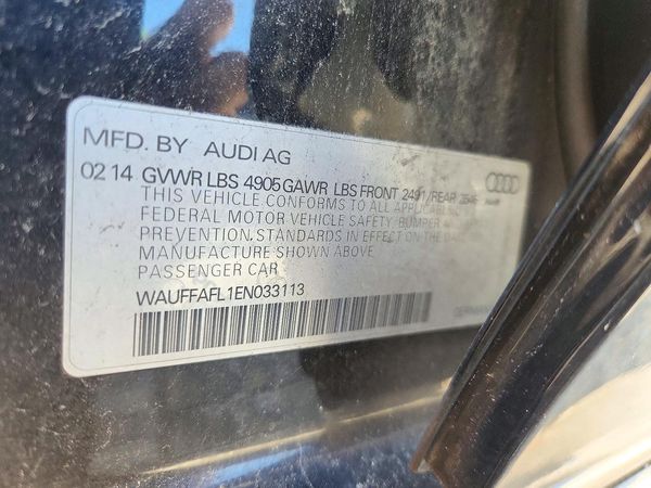 2014 AUDI A4 quattro Premium Plus — VINS