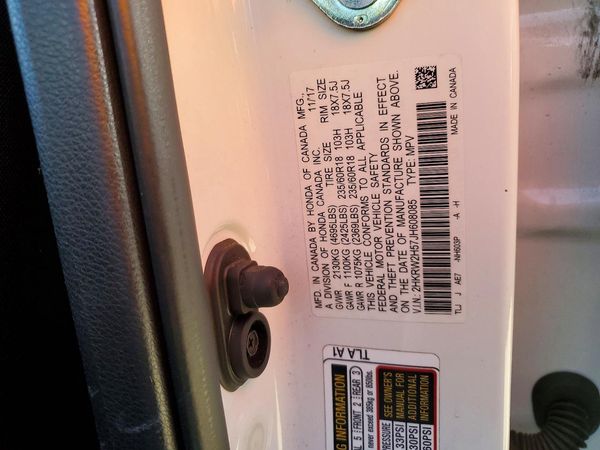 2018 HONDA CRV EX — VINS