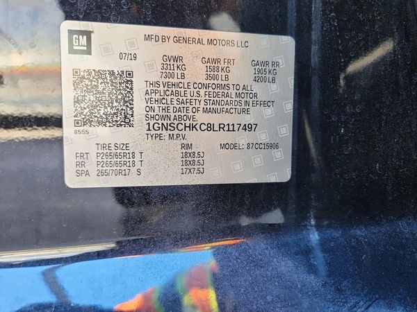 2020 CHEVROLET SUBURBAN LT — VINS
