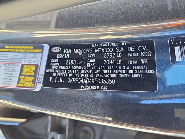 2019 KIA FORTE EX — VINS