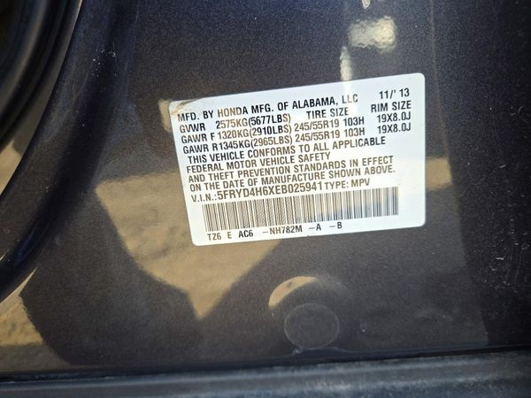 2014 ACURA MDX SH-AWD Tech Ent — VINS