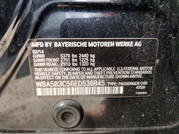 2014 BMW 5 SERIES xDrive — VINS
