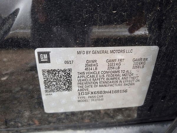 2017 CHEVROLET BOLT Premier — VINS