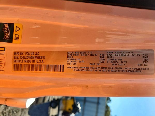 2021 JEEP WRANGLER Unlimited Sahara 4XE — VINS