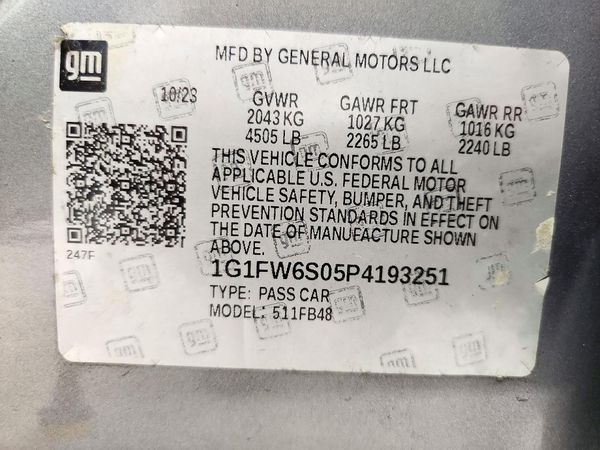 2023 CHEVROLET BOLT 1LT — VINS