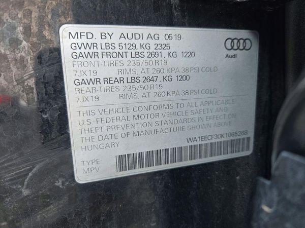 2019 AUDI Q3 — VINS