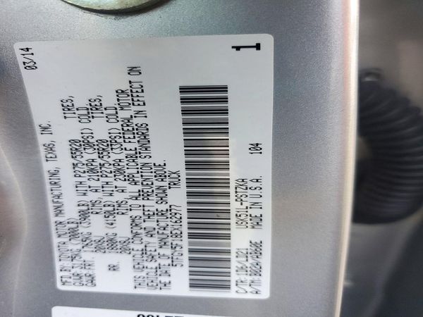 2014 TOYOTA TUNDRA Platinum — VINS