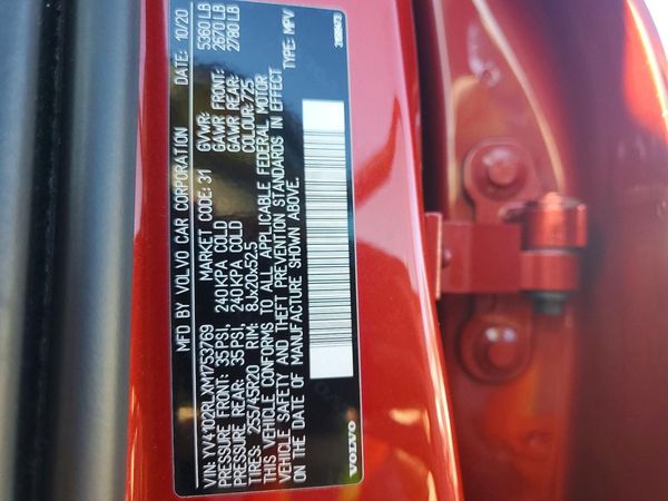 2021 VOLVO XC60 Inscription — VINS