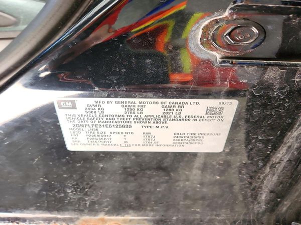 2014 CHEVROLET EQUINOX 1LT — VINS