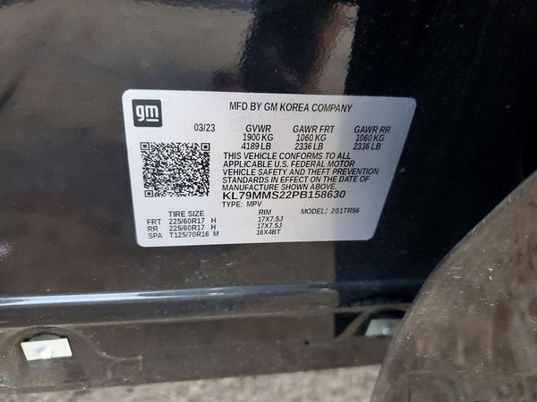 2023 CHEVROLET TRAILBLZR LS — VINS