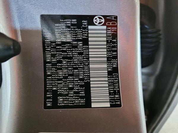 2014 TOYOTA COROLLA L/LE — VINS