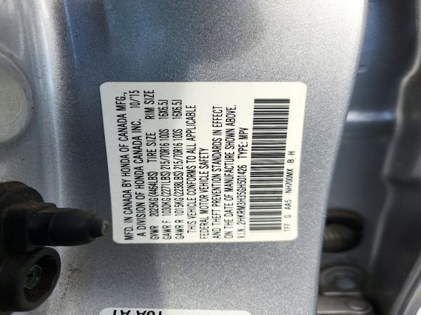 2016 HONDA CRV LX — VINS