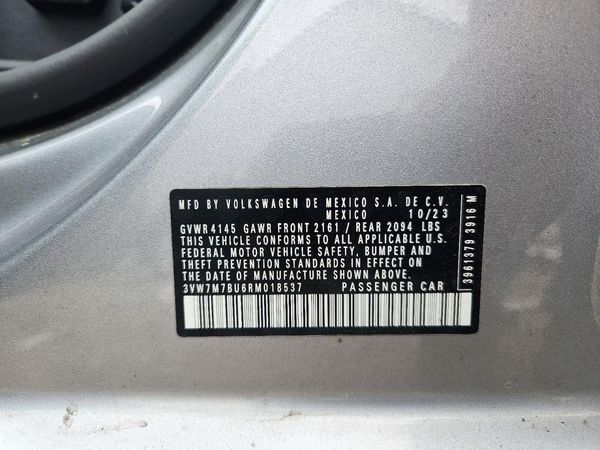 2024 VOLKSWAGEN JETTA SE, SE (AQ301 Trans) — VINS