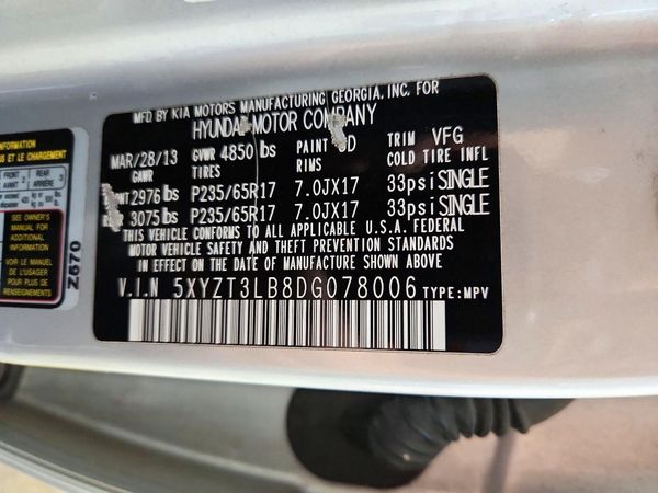 2013 HYUNDAI SANTA FE Sport 2WD — VINS