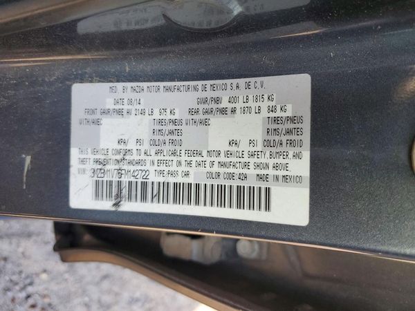 2015 MAZDA 3 Touring/GS — VINS