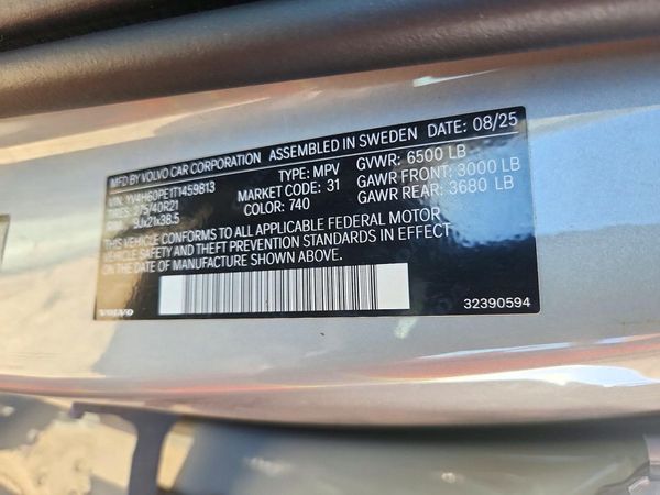 2026 VOLVO XC90 Plus Bright — VINS