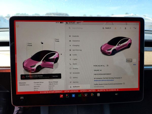 2022 TESLA MODEL 3 — ODOM