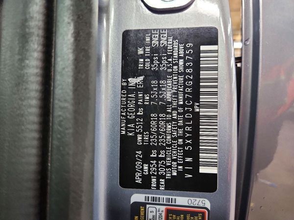 2024 KIA SORENTO S — VINS