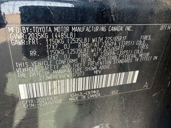 2014 TOYOTA RAV4 Sports