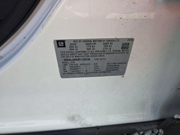 2015 CHEVROLET EQUINOX LS — VINS