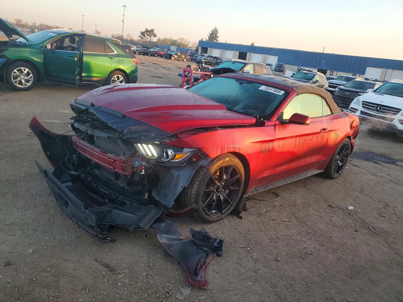 2017 FORD MUSTANG GT Convertible — Front 3/4