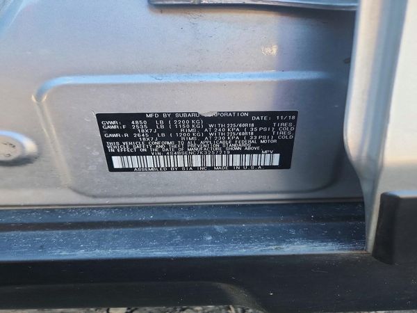 2019 SUBARU OUTBACK Limited+M/R+ES+NAVI — VINS