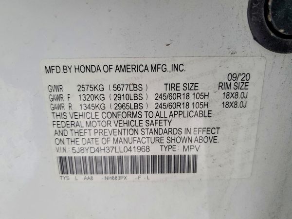 2020 ACURA MDX