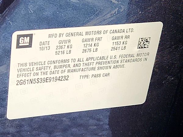 2014 CADILLAC XTS Luxury — VINS