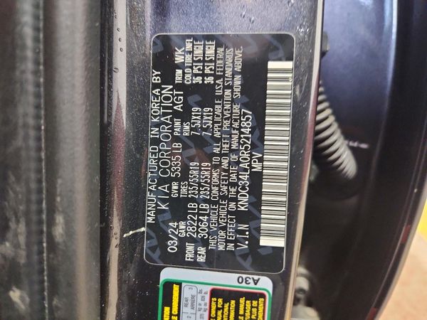 2024 KIA EV6 Light, Wind — VINS