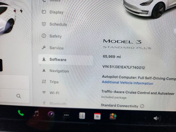 2020 TESLA MODEL 3 — ODOM