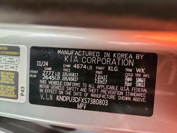 2025 KIA SPORTAGE LX — VINS