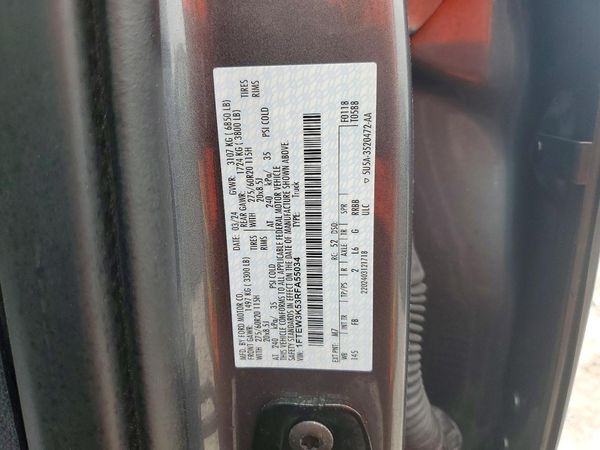 2024 FORD F150 — VINS