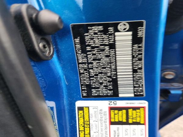 2018 TOYOTA CAMRY L/LE/SE/XLE — VINS