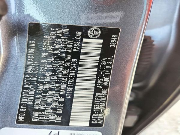 2014 TOYOTA CAMRY — VINS