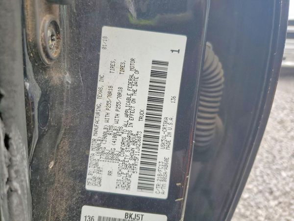 2018 TOYOTA TUNDRA SR/SR5