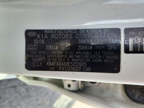 2014 KIA FORTE LX, EX — VINS