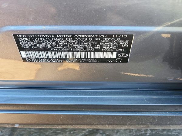 2014 LEXUS LS 460 — VINS
