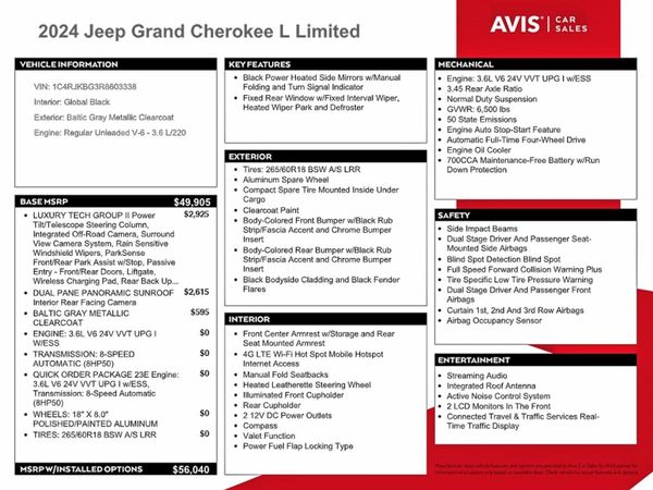 2024 JEEP CHEROKEE Limited