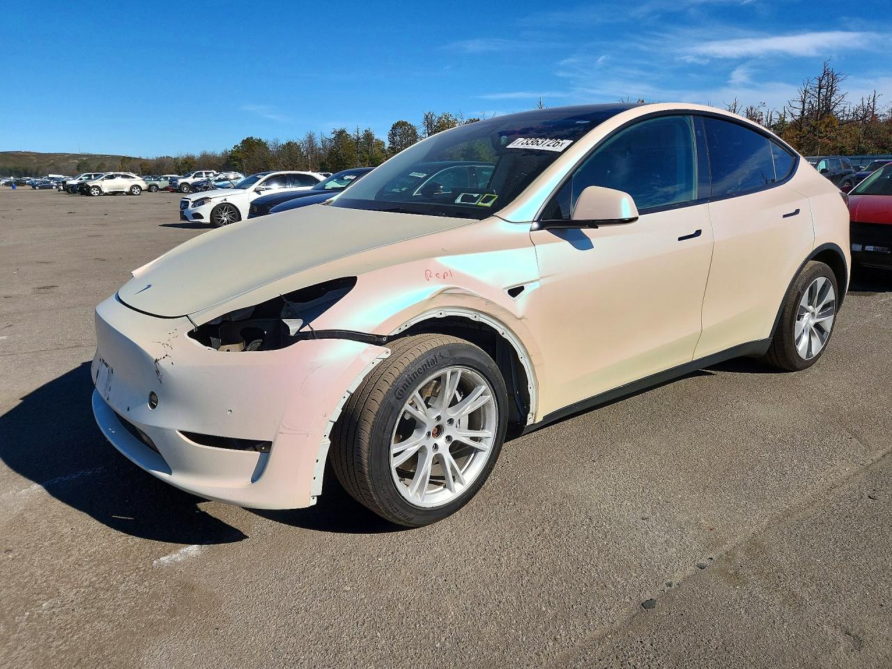 2021 TESLA MODEL Y — Front 3/4