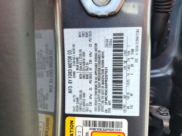 2023 FORD BRONCO SPORT Outer Banks — VINS