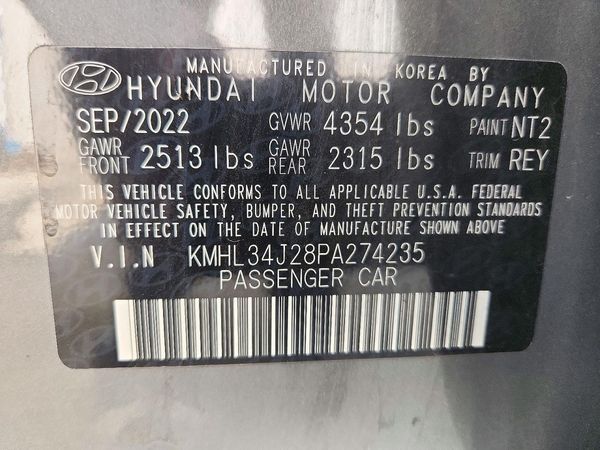 2023 HYUNDAI SONATA Limited — VINS