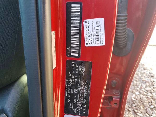 2022 KIA FORTE FE, LXS — VINS