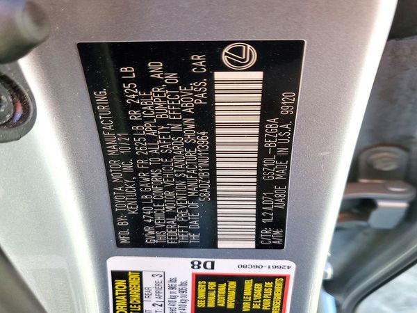 2022 LEXUS ES 350 350 Premium — VINS