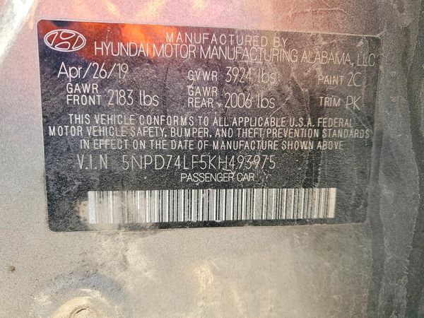 2019 HYUNDAI ELANTRA
