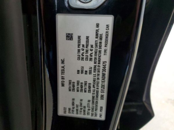 2022 TESLA MODEL 3 — VINS