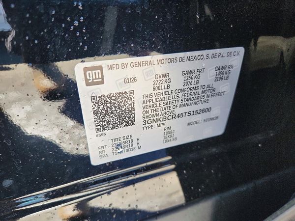 2026 CHEVROLET BLAZER 2LT — VINS