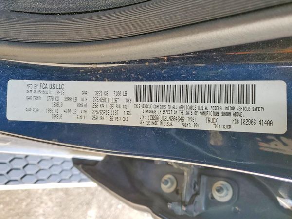 2020 RAM 1500