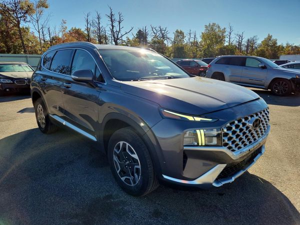 2022 HYUNDAI SANTA FE Blue — Passenger 3/4