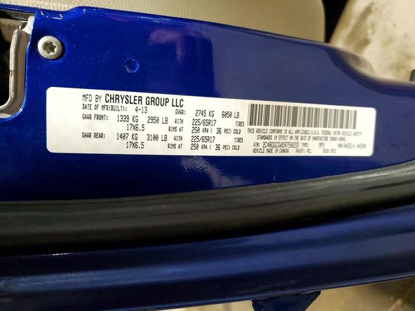 2013 DODGE GRAND CARAVAN SXT — VINS
